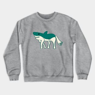 Horse Shark Weird Animal Hybrid Crewneck Sweatshirt